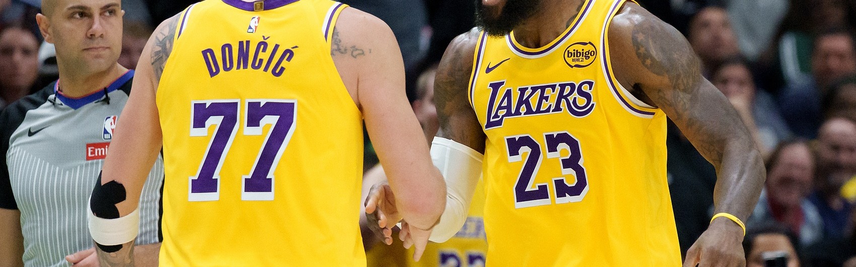 没在伤病名单！詹姆斯和东契奇均可出战明日洛杉矶德比